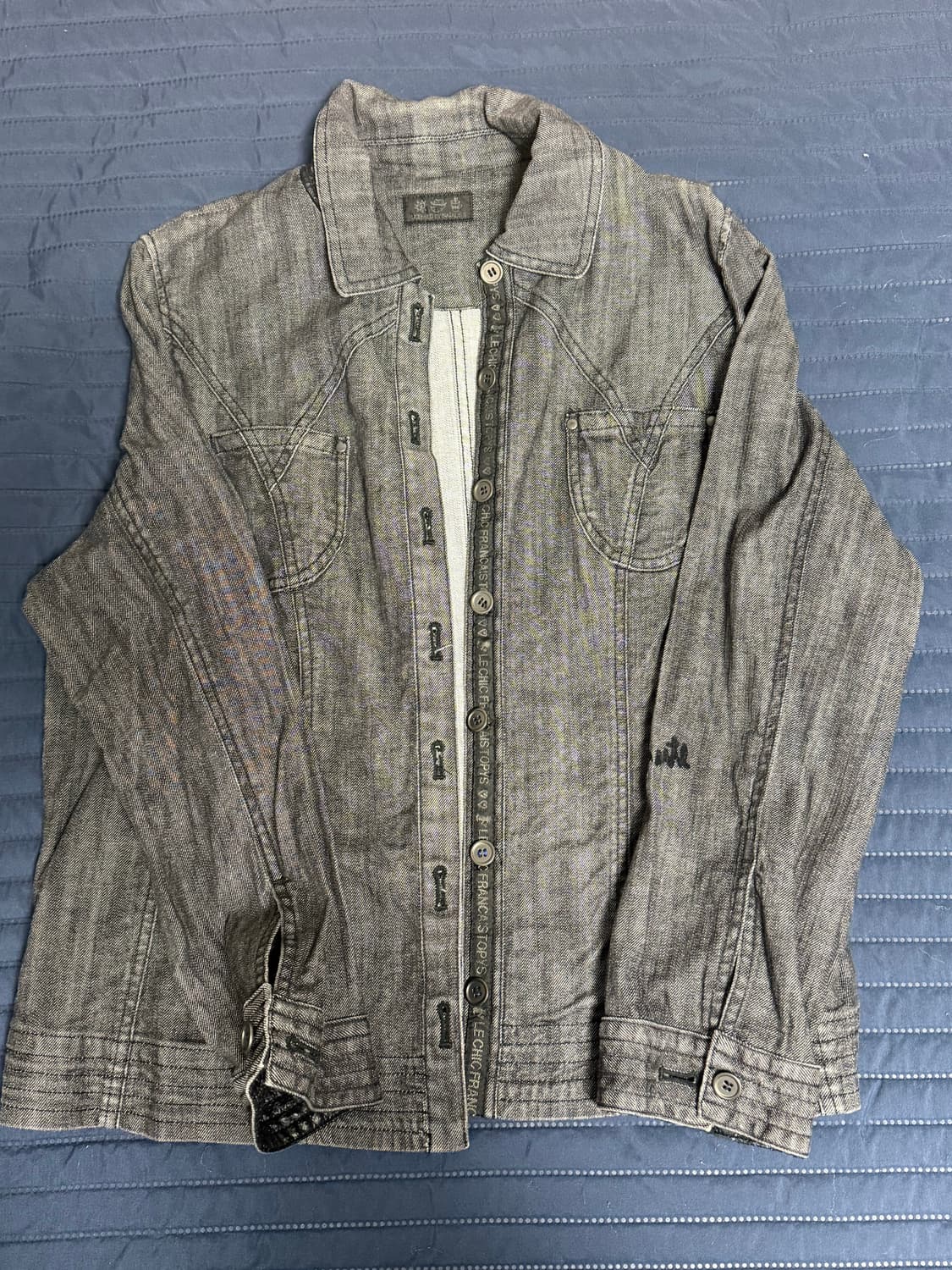 빈티지 흑청 셔츠 상품이미지1