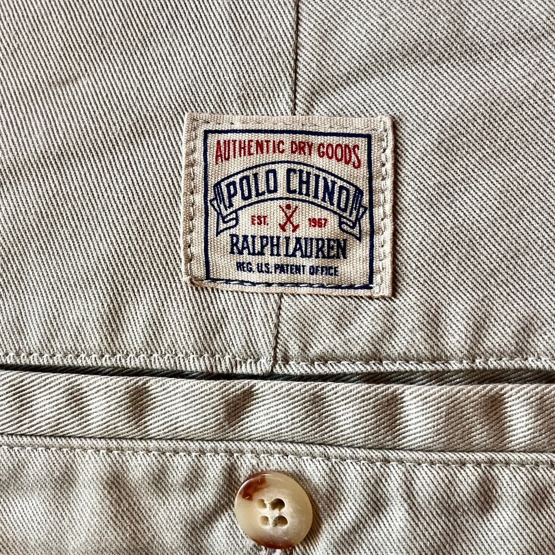 90s 폴로 USA 생산 투턱 치노 팬츠 상품이미지3