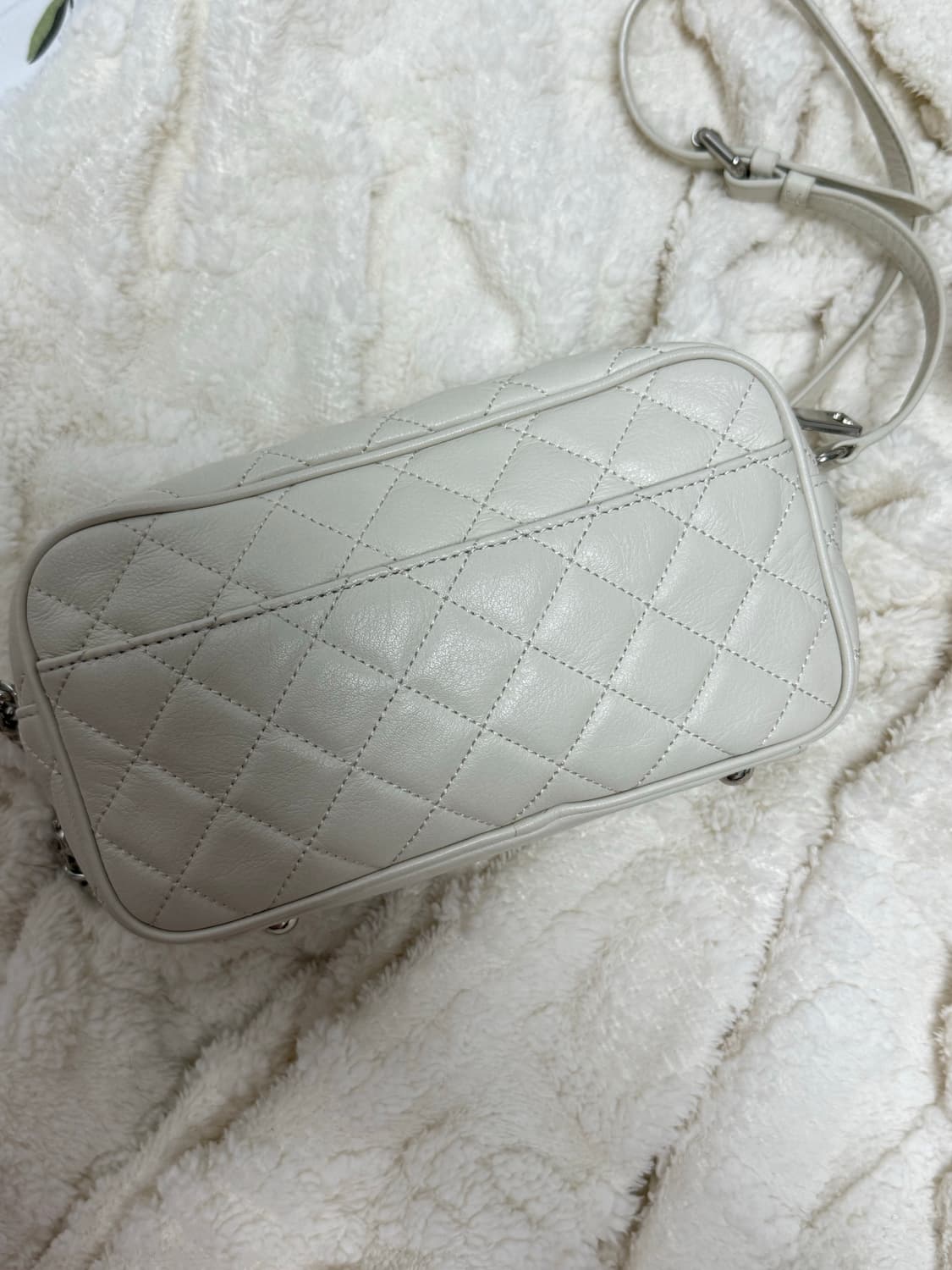 쓰리타임즈 카메라백 아이보리 상품이미지4