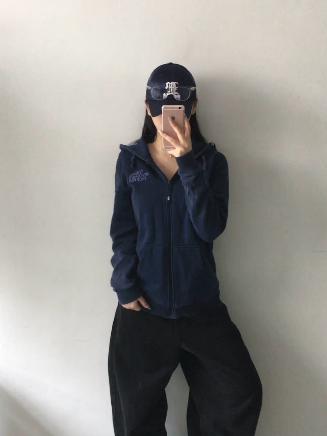 노스페이스 자수로고 후드집업 상품이미지1