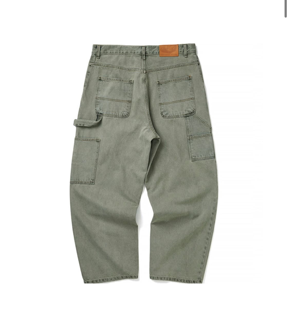 위캔더스 DRAGGY WORK PANTS (OLIVE) L 사이즈 상품이미지2