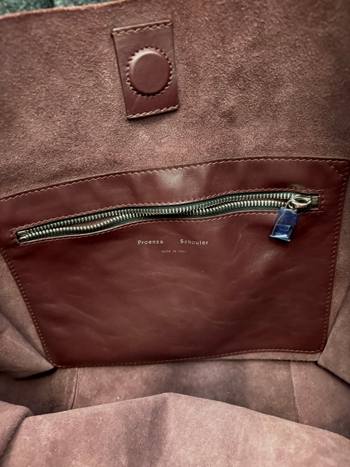 프로엔자슐러 레더 토트백 버건디, 더로우 르메르 상품이미지4