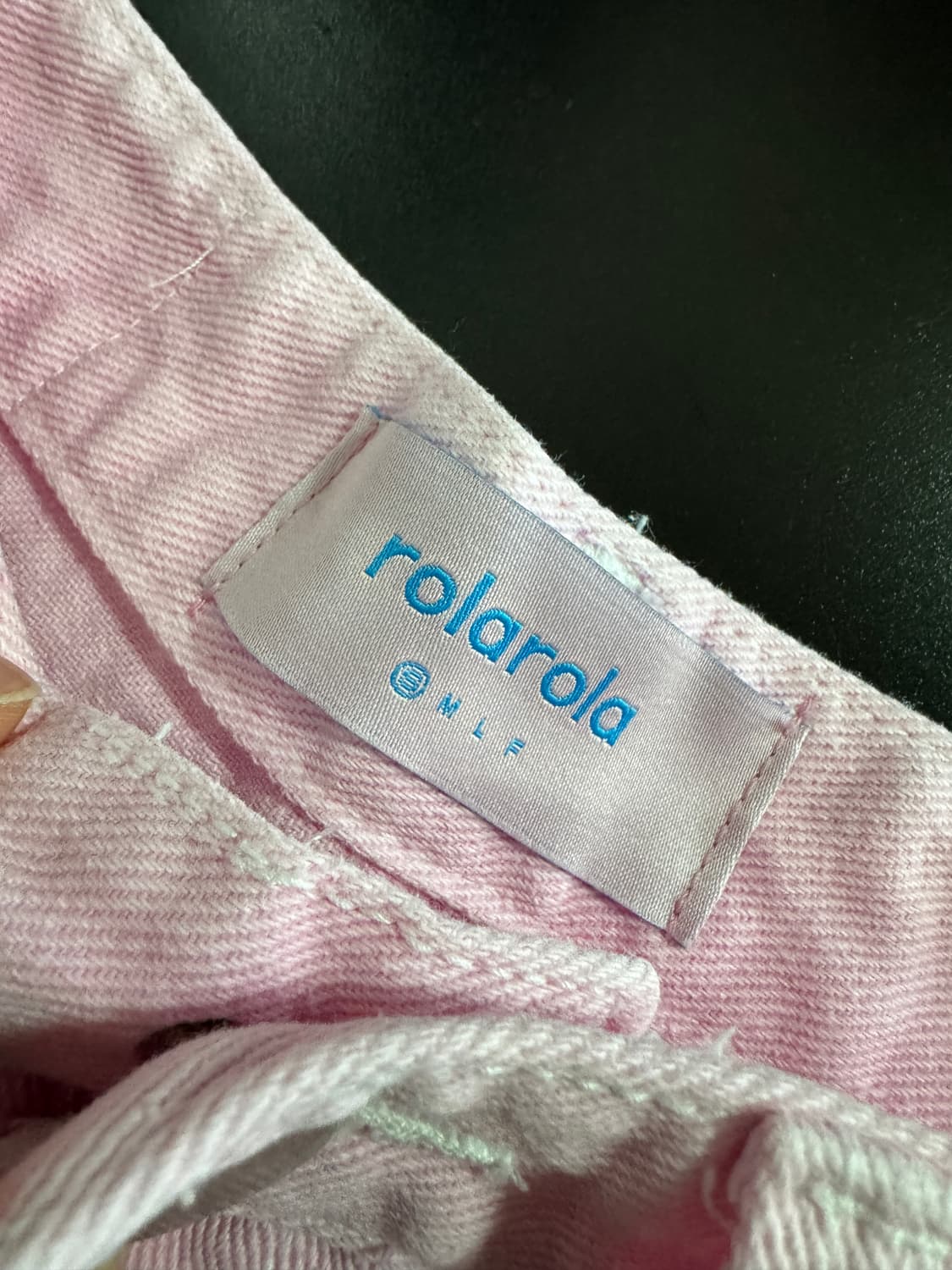 여성 로라로라 22년도 핑크 데님팬츠 27.5인치 상품이미지3