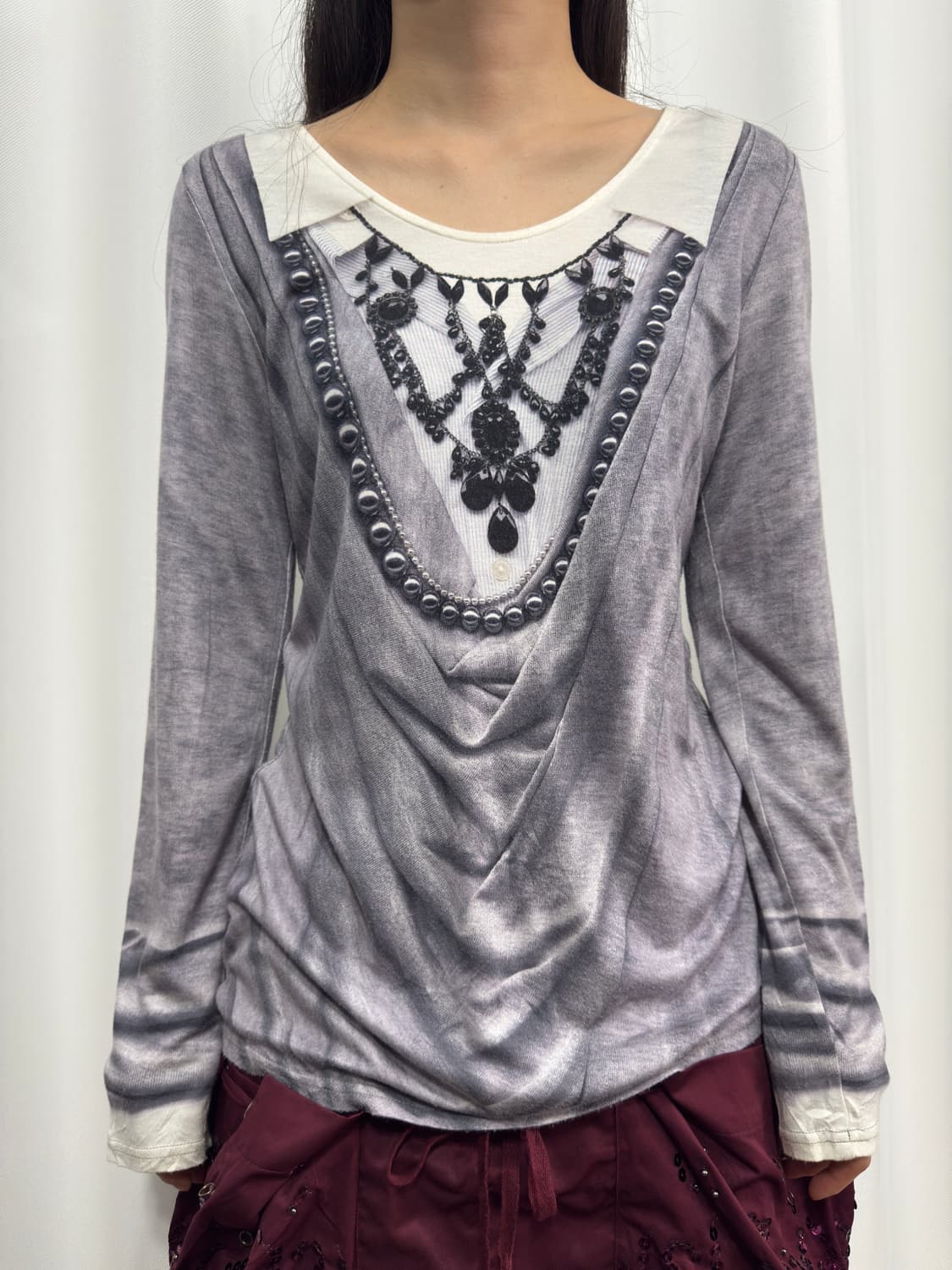 ritsuko shirahama printing top 상품이미지1