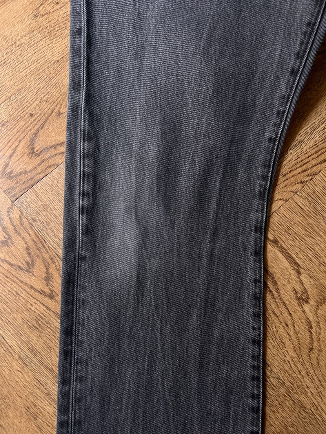 [38]리바이스 501 빈티지 워싱 스트레이트 흑청 데님 팬츠 상품이미지4