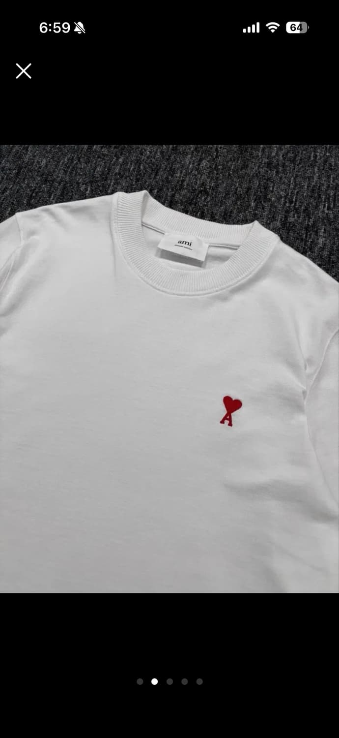 아미 스몰 하트 로고 긴팔 티셔츠 M 상품이미지2