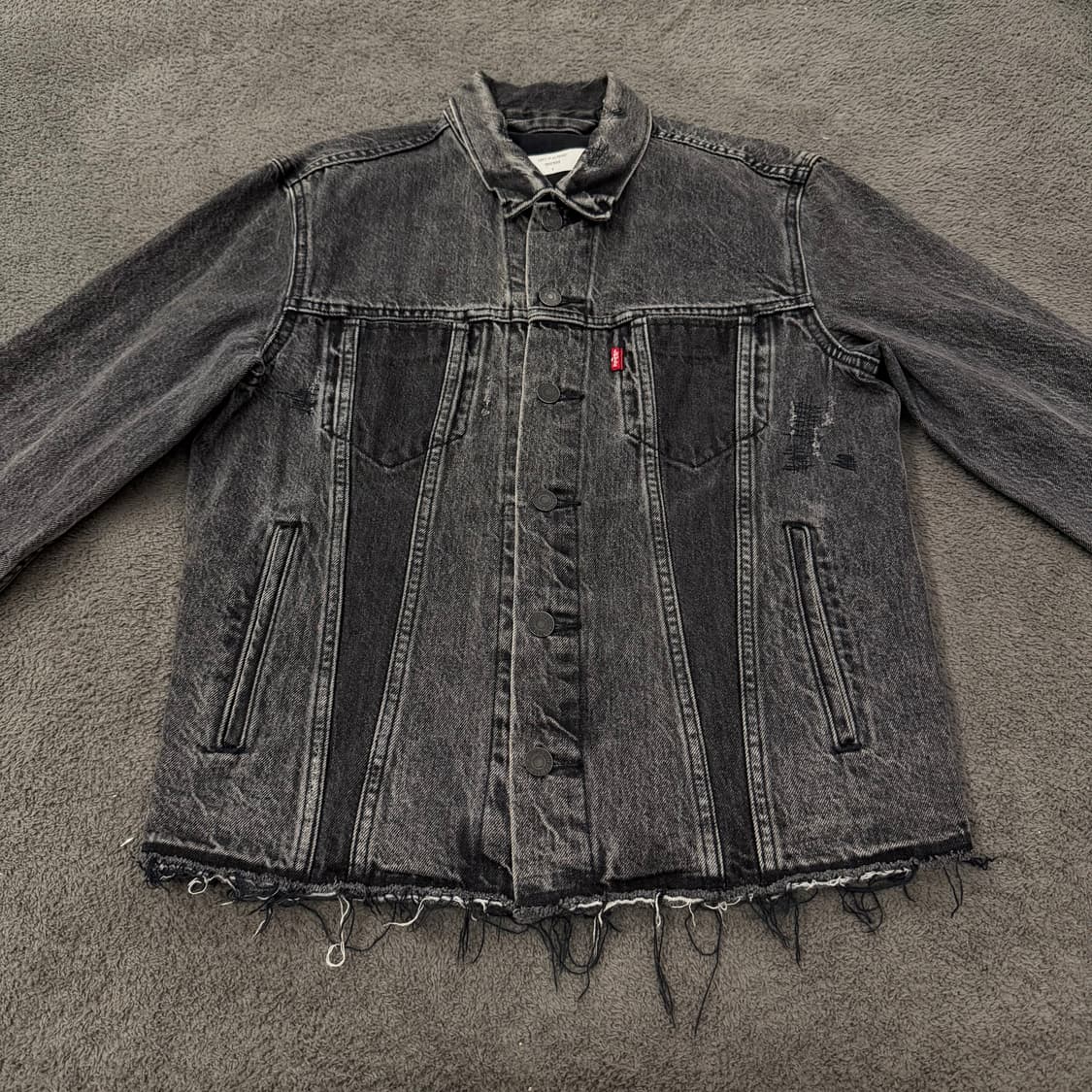 [ 정품/S ] 리바이스 알터드 트러커 흑청데님 자켓 상품이미지2