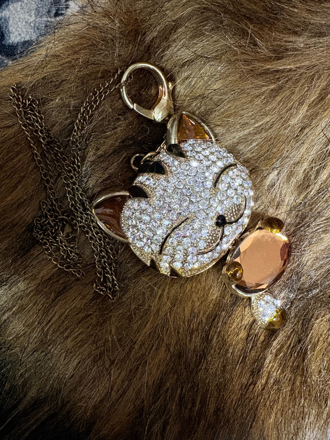 연화 빈티지 고양이 큐빅 목걸이 vintage necklace 상품이미지2