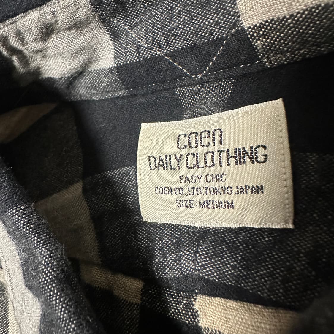 COEN japan check shirt 상품이미지4