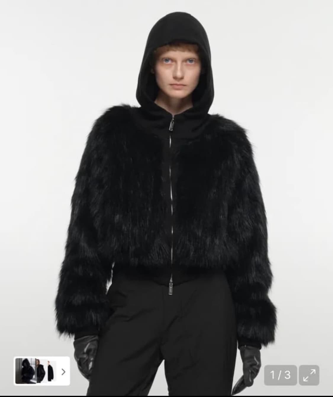 (구합니다) 나체 퍼자켓 블랙 1 사이즈 상품이미지1