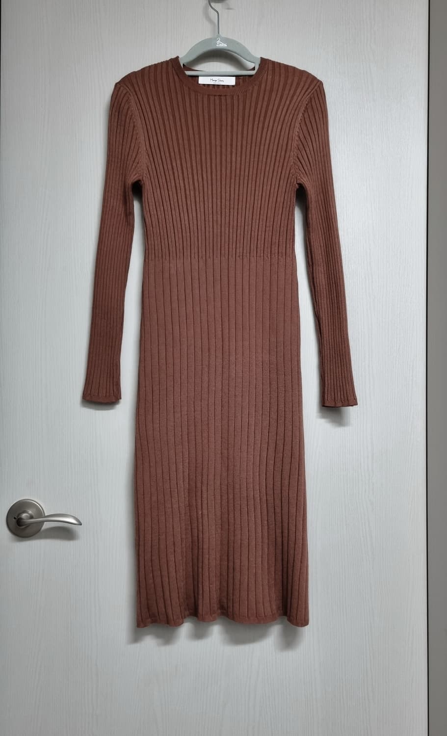 골지 니트 롱 원피스 상품이미지2