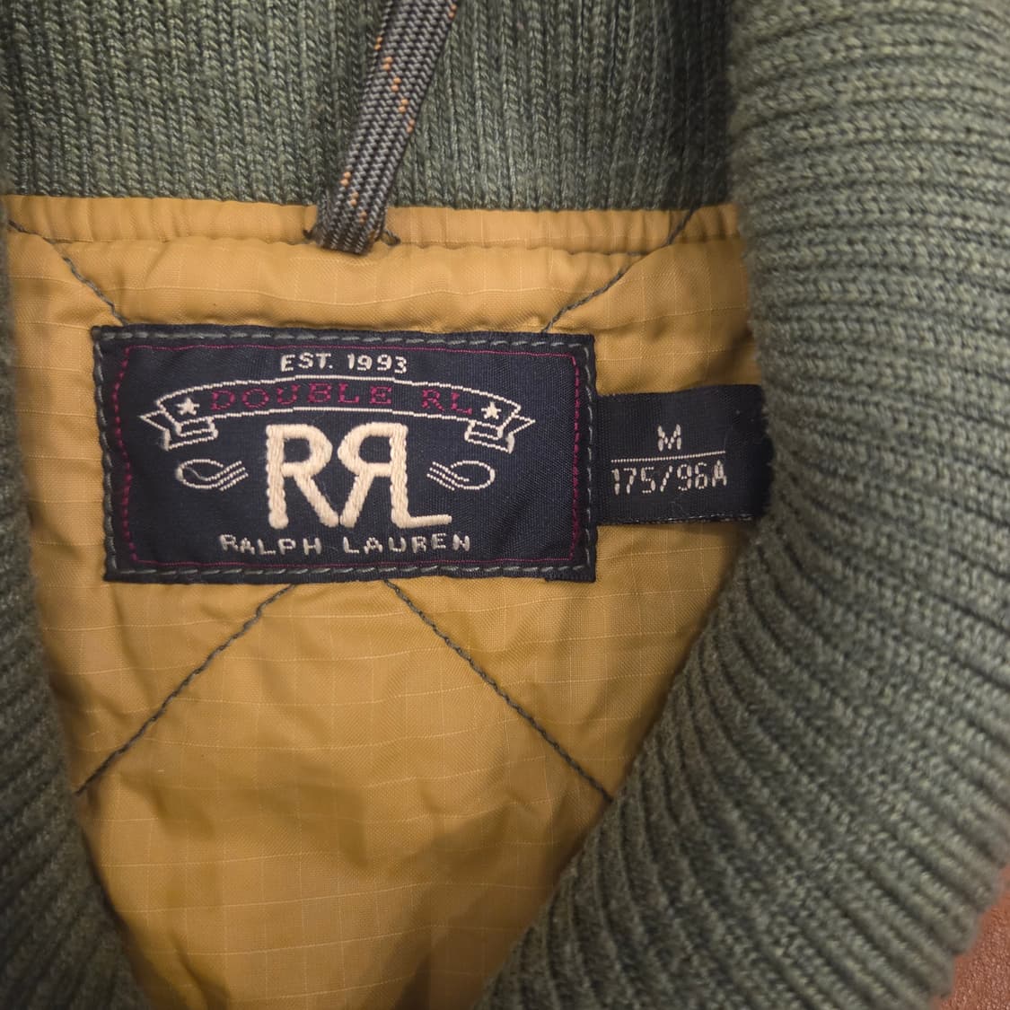 더블알엘 레더요크 맥브리이드 퀼팅 자켓 m 상품이미지6