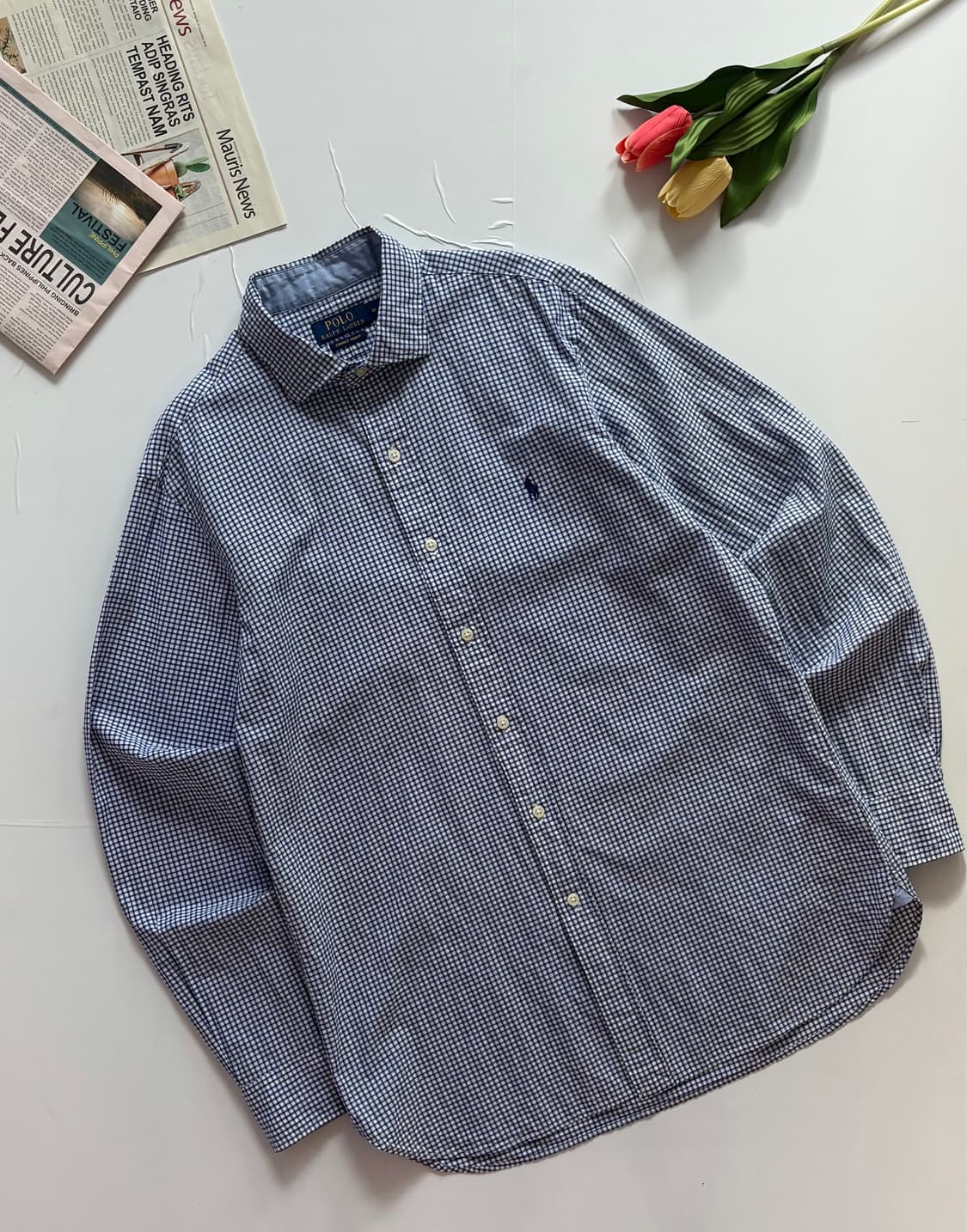 Polo 폴로랄프로렌 신형 깅엄 체크 셔츠 상품이미지1