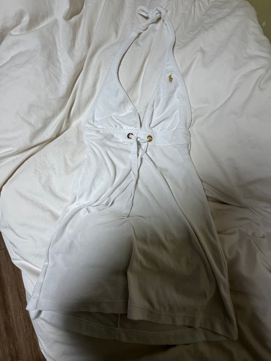 폴로 랄프로렌 테리 홀터넥 원피스 커버업 L 상품이미지3
