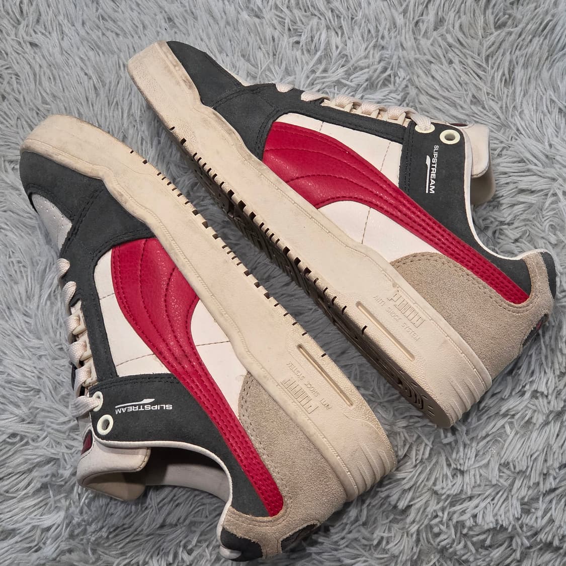 5q-27:푸마 슬립스트림 로우 클래식 스웨이드 레드 (24cm) 상품이미지8