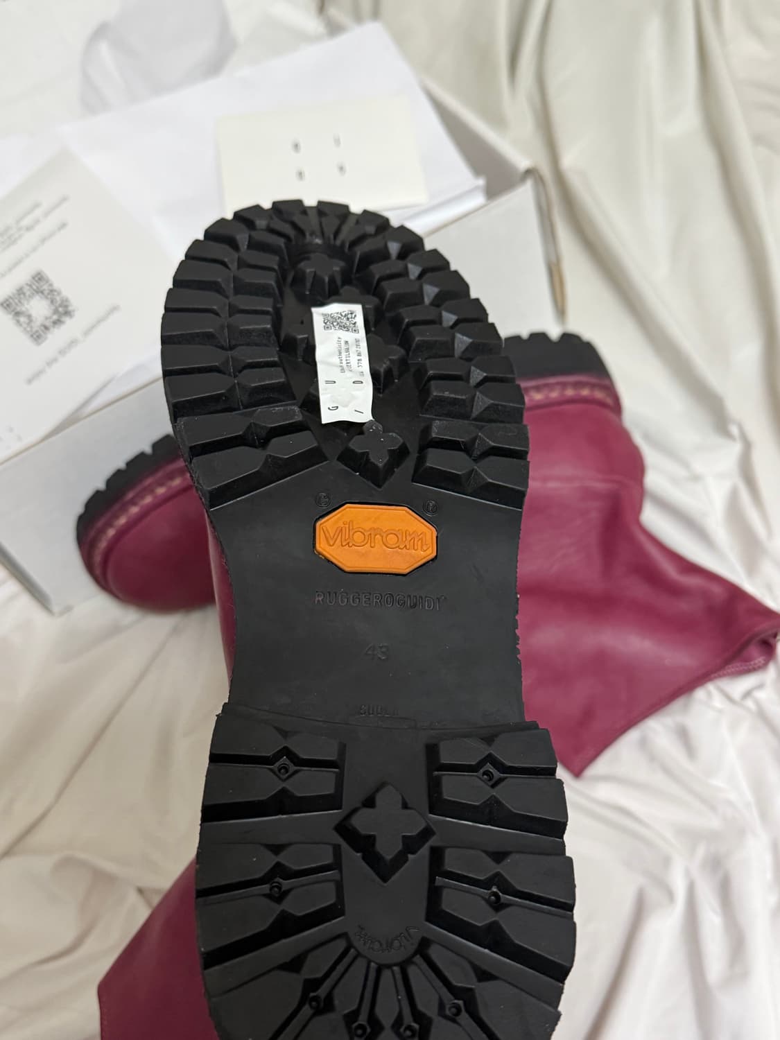 구이디 GUIDI 호스 풀 그레인 백 지퍼 핑크 부츠 상품이미지4