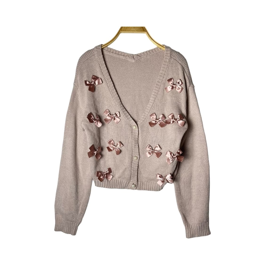 [EVELYN] 빈티지 히메 러블리 리본 가디건 상품이미지1