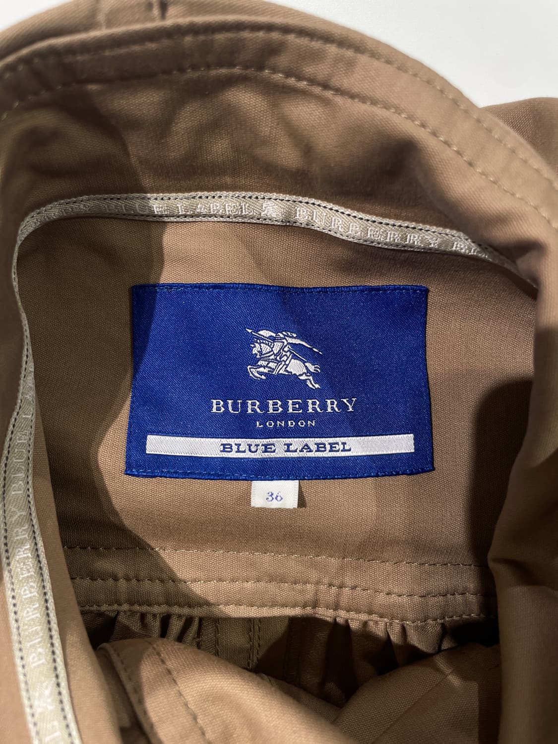 버버리 블루라벨 브라운 스트링 후디 야상 자켓 상품이미지7