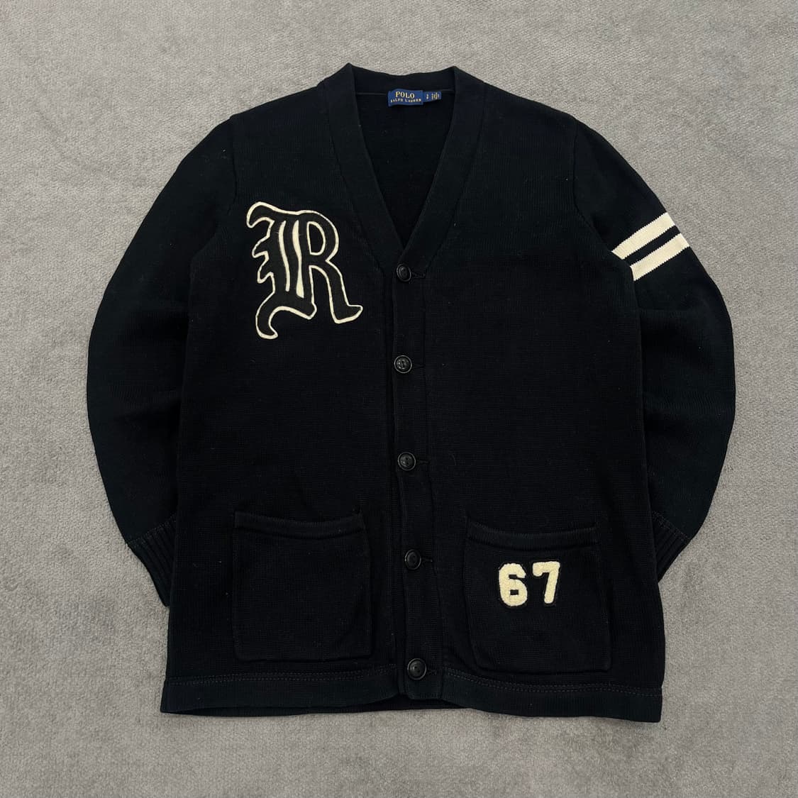 S 폴로 랄프로렌 바시티 패치 가디건 상품이미지1