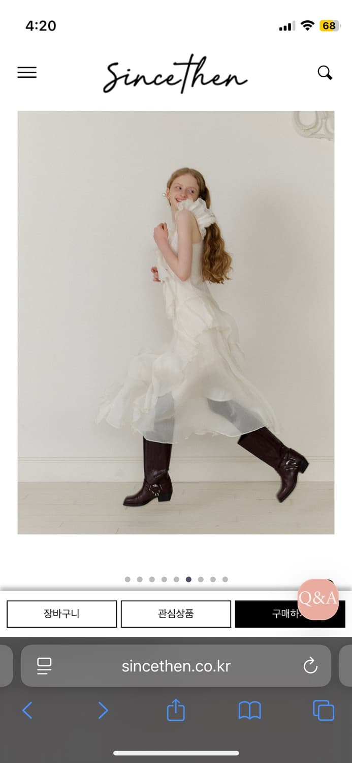 [택o새상품] 신스덴 로맨티크 롱 원피스 (솔로지옥 이시안 착용) 상품이미지7