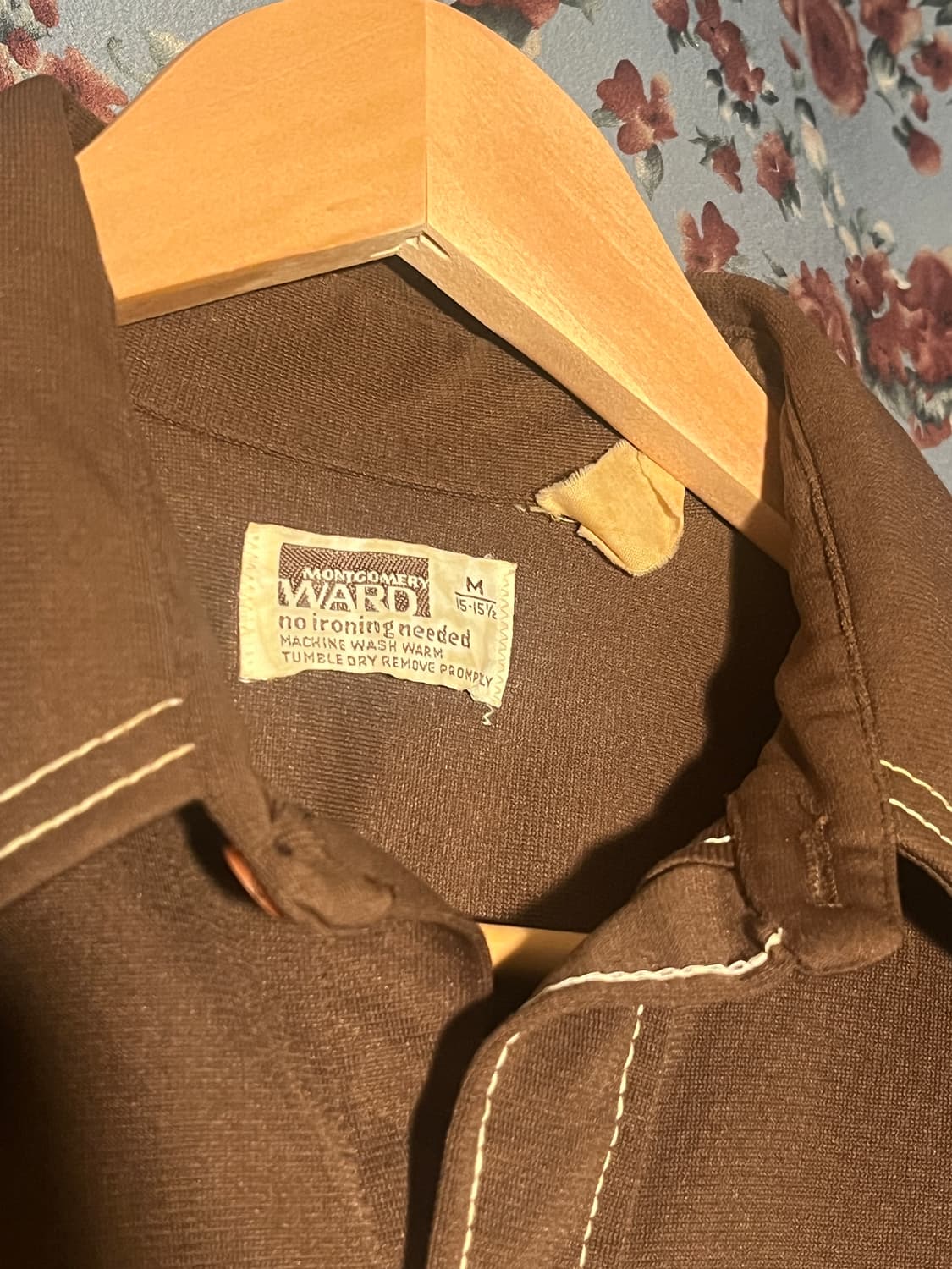 70s Montgomery ward 롱칼라 셔츠 상품이미지2