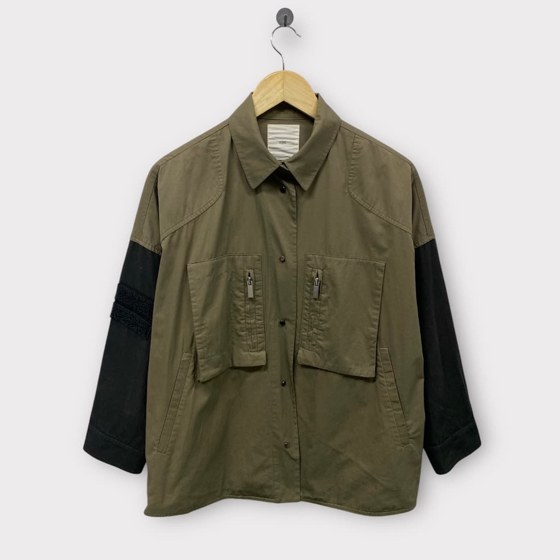 구호 KUHO 배색 야상 셔츠 M-L 상품이미지1