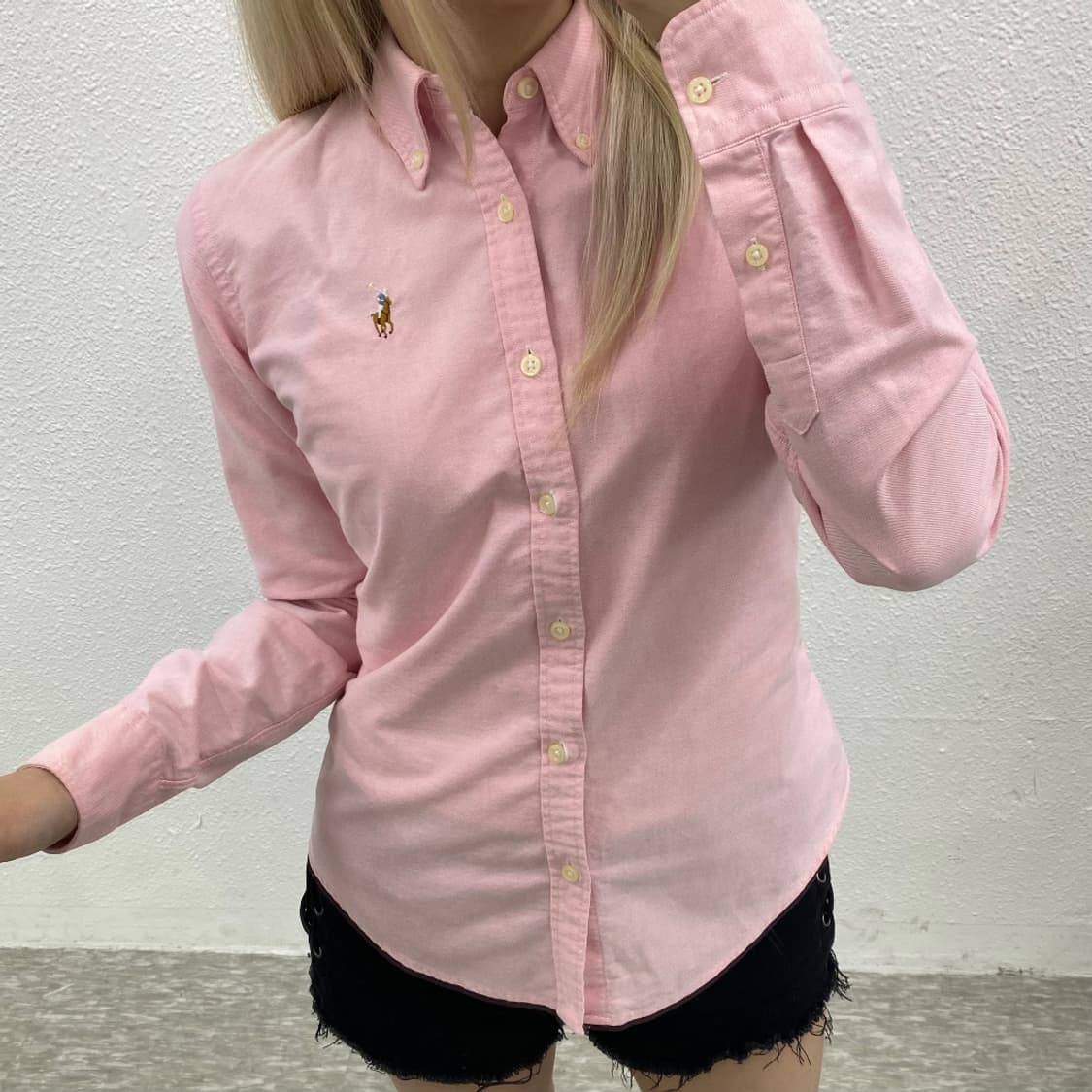 폴로 랄프로렌 딱붙핏 옥스포드 코튼 셔츠  상품이미지5
