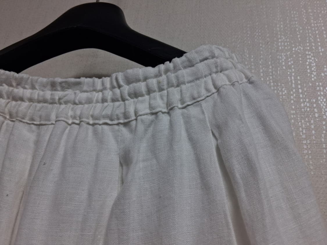 일본빈티지 vent blanc 화이트 린넨 개더롱스커트 린넨롱스커트 28 상품이미지7