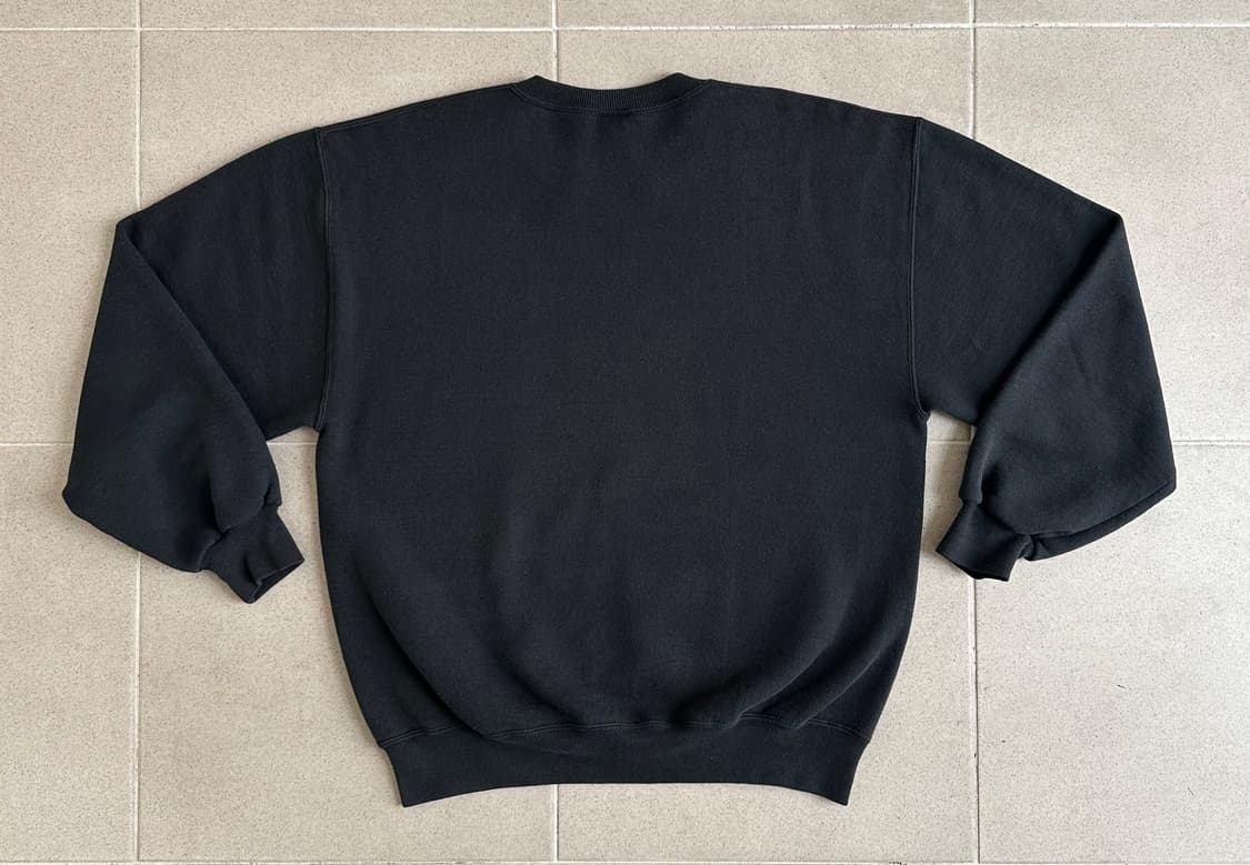 90s 빈티지 러셀 스웻셔츠 블랙 L USA 상품이미지2