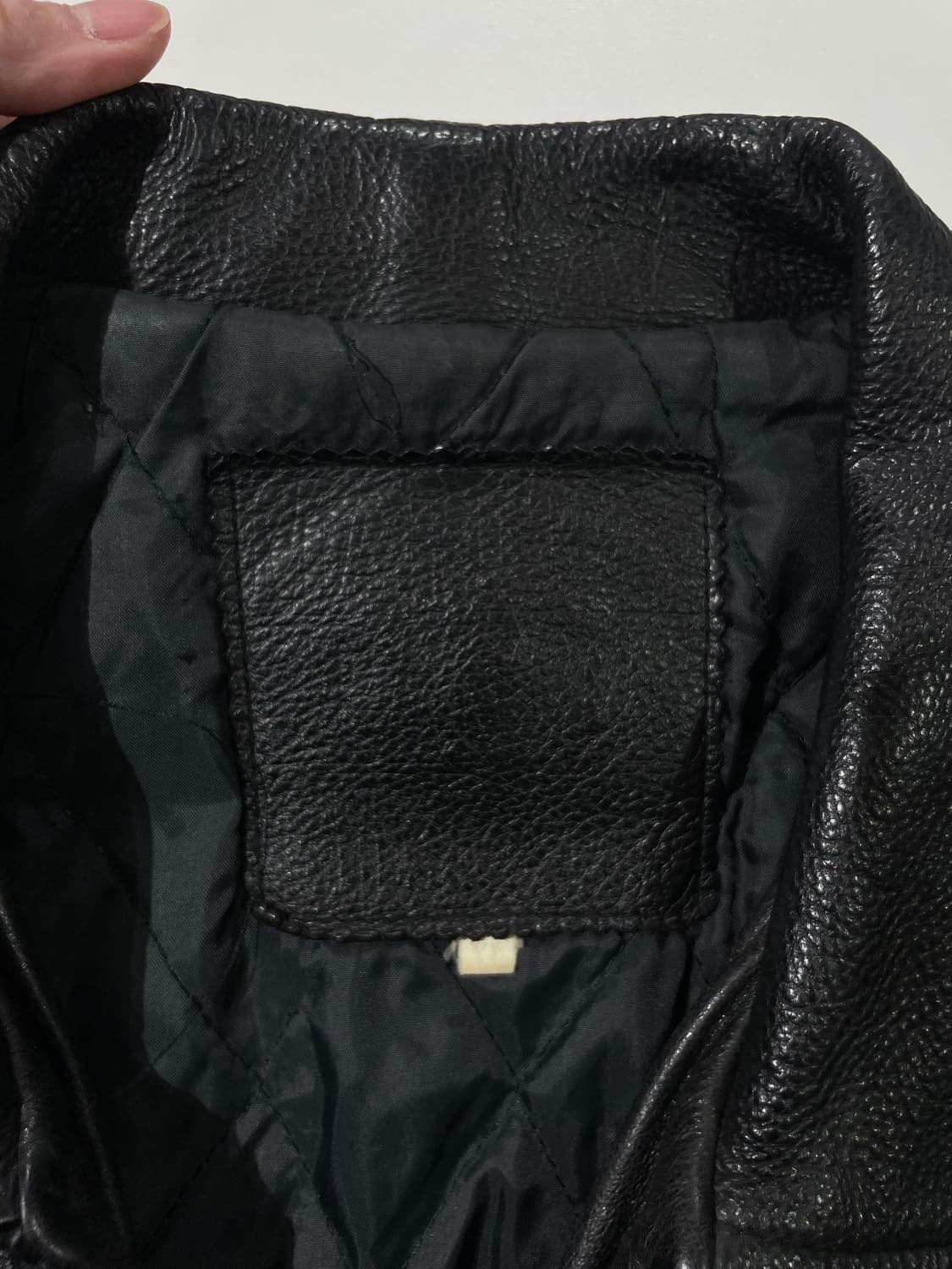 마리떼 프랑소와 저버 블랙 로고 레터링 레더 자켓 상품이미지7