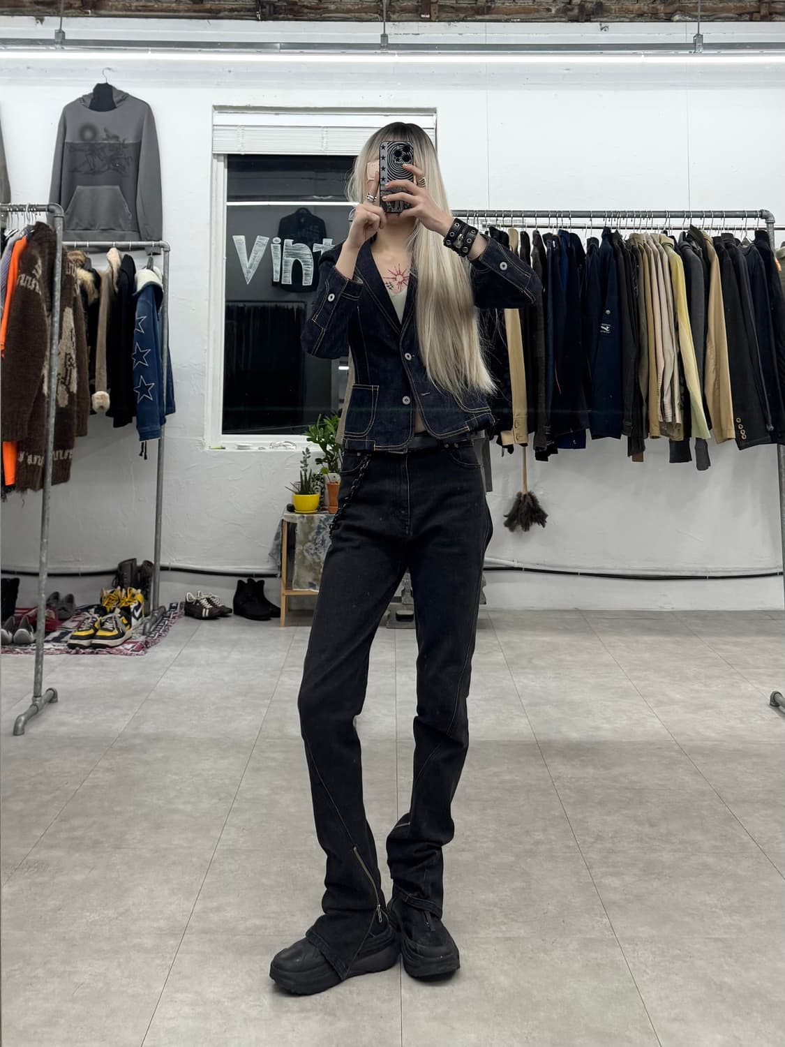 United Bamboo 스티치 데님 자켓 상품이미지7