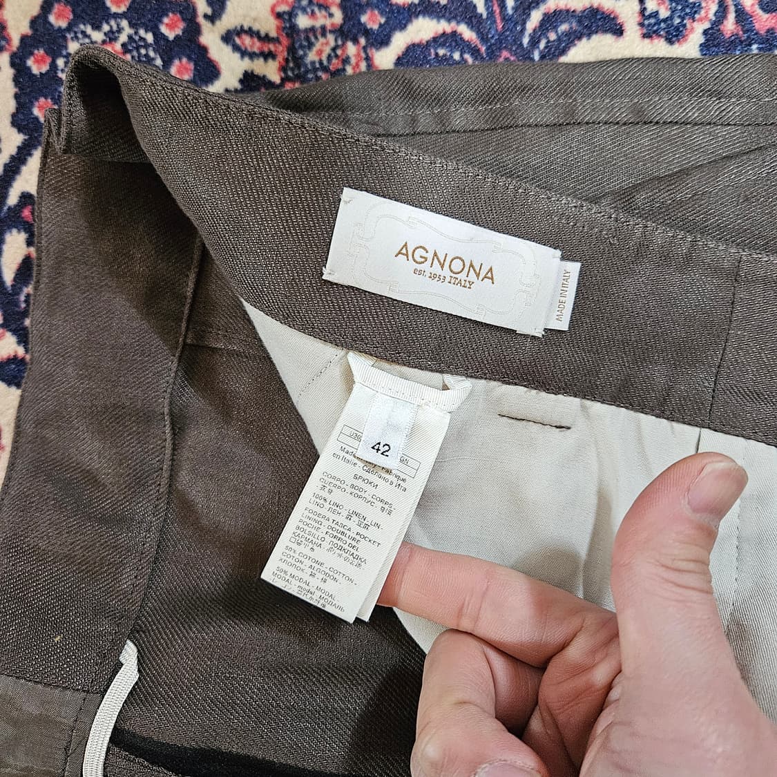 아뇨나(AGNONA) in Italy 21FW 레귤러 테이퍼드 팬츠 상품이미지8