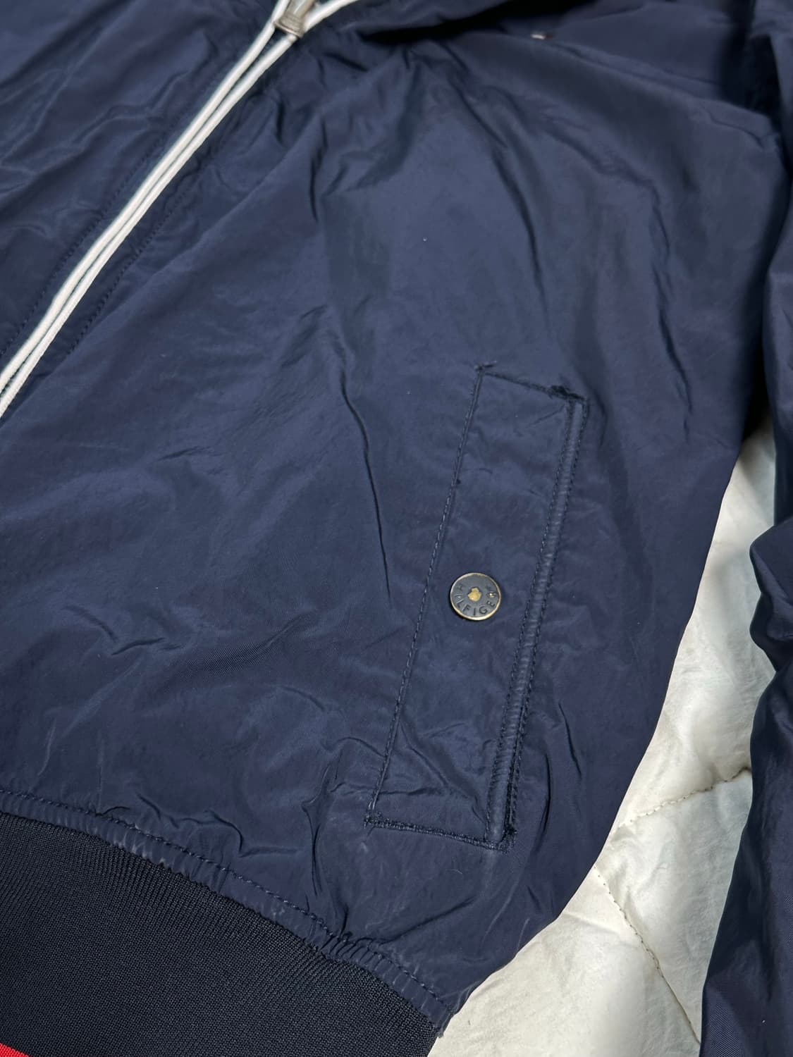 타미힐피거 네이비 블루종 바람막이 자켓 미디움 상품이미지4