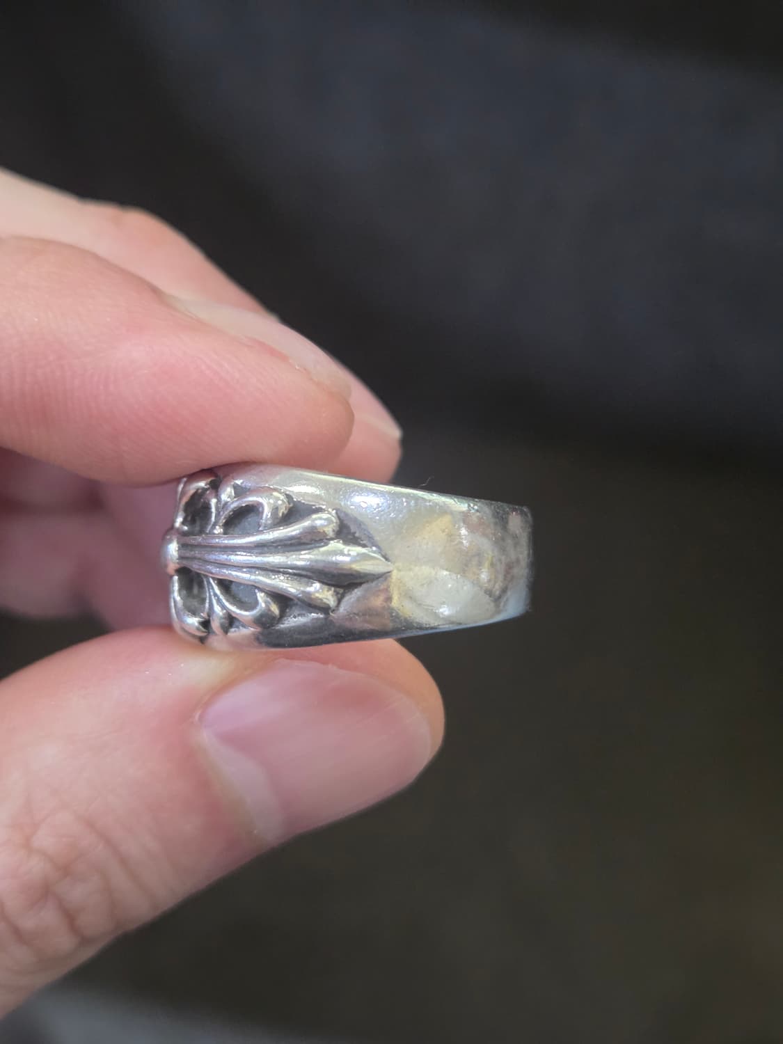 크롬하츠 플로랄 크로스 링 us10 ks21.5 상품이미지3