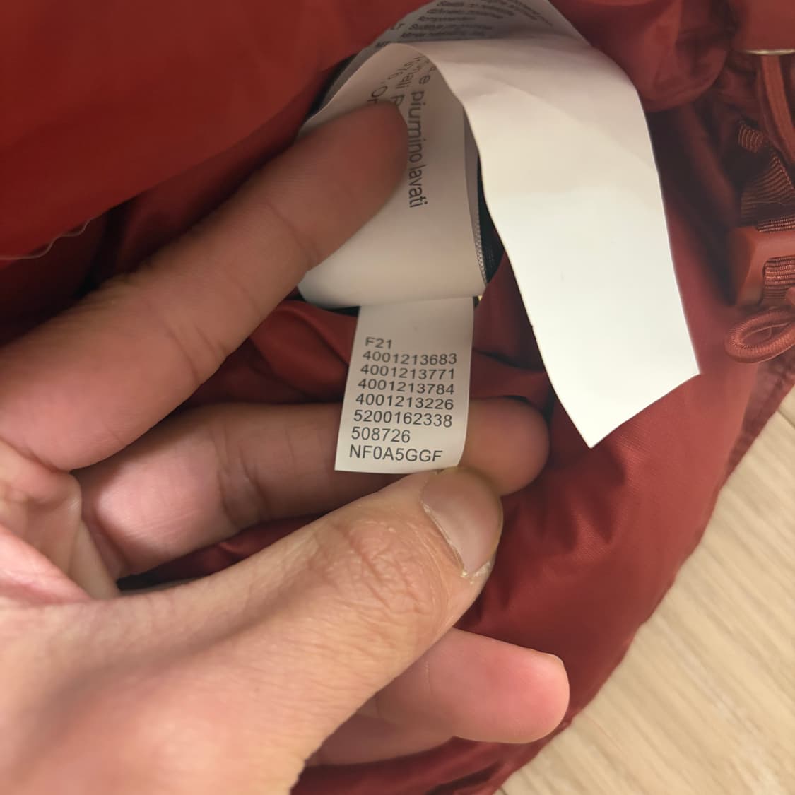 국내미출시 새상품)(W)노스페이스 다크레드 3빵 700 눕시 패딩 상품이미지5