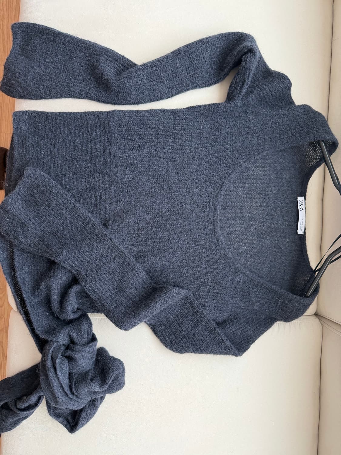 Zara Wool Alpaca Blend Sash Sweater - S 상품이미지2