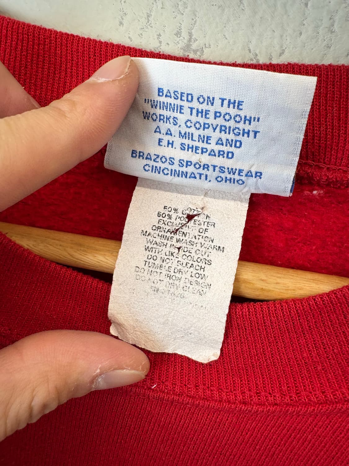 디즈니 푸우 90s 빈티지 티거 스웻셔츠 상품이미지8