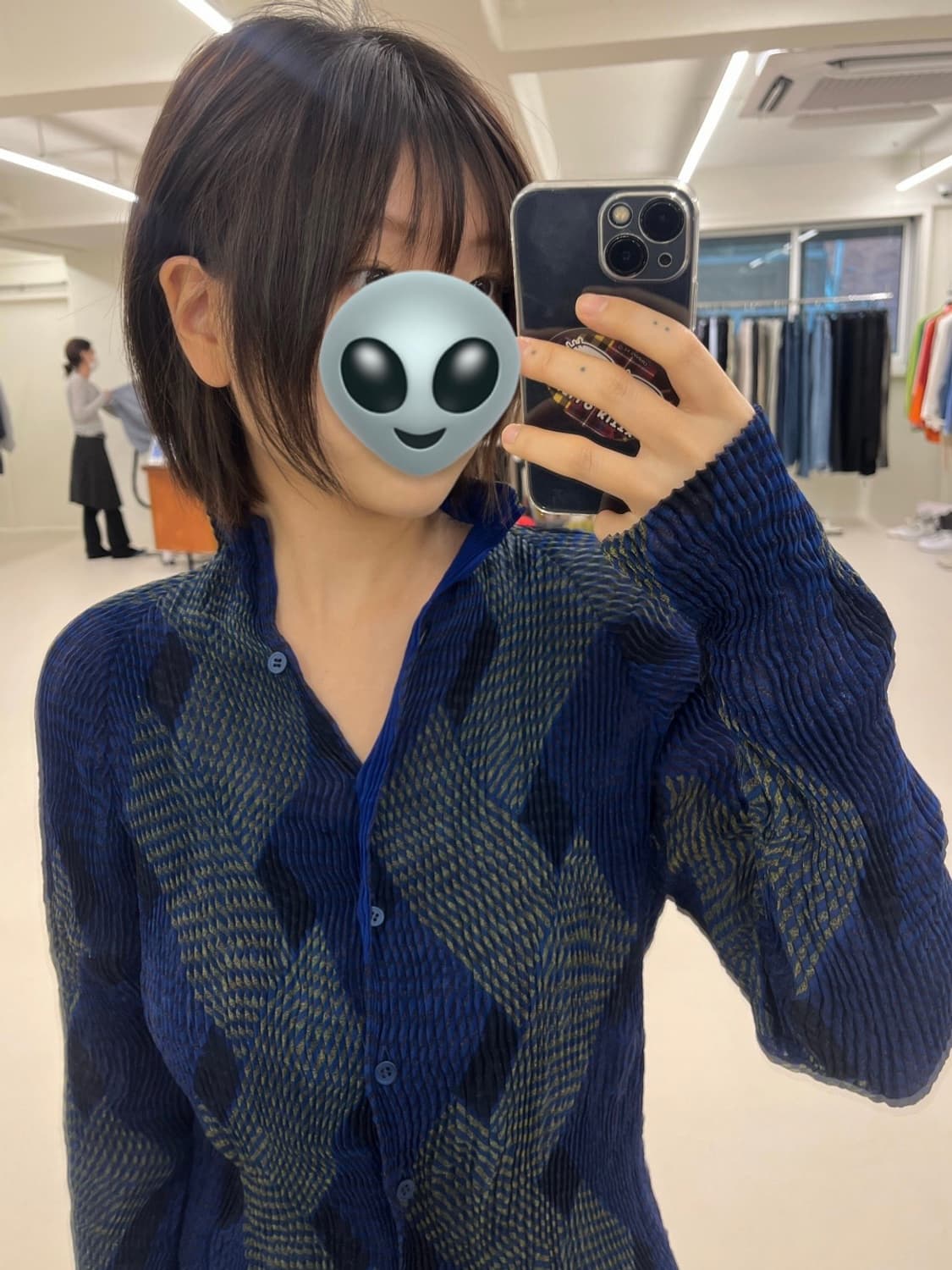 착용컷O Isseymiyake reversible 2waycardigan 상품이미지6