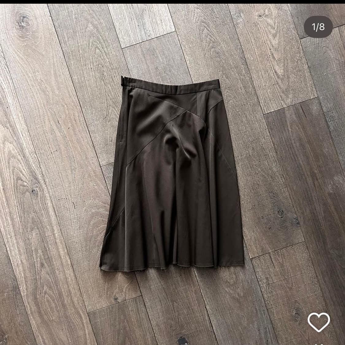 꼼데가르송트리콧 Khaki Cutting Line FlareSkirt  상품이미지1