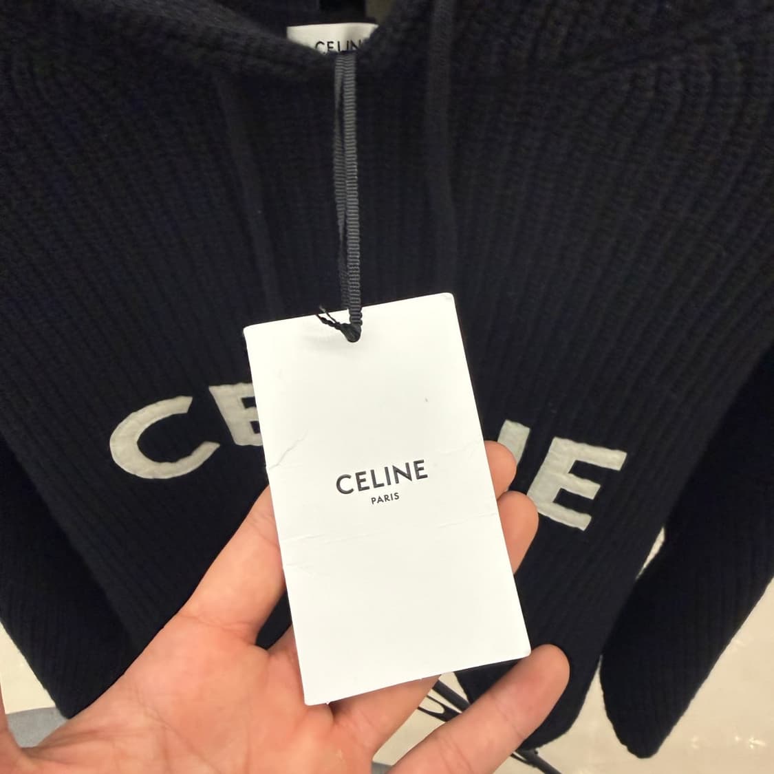 [리오브전포점] 셀린느 리브드 니트 후드  상품이미지6