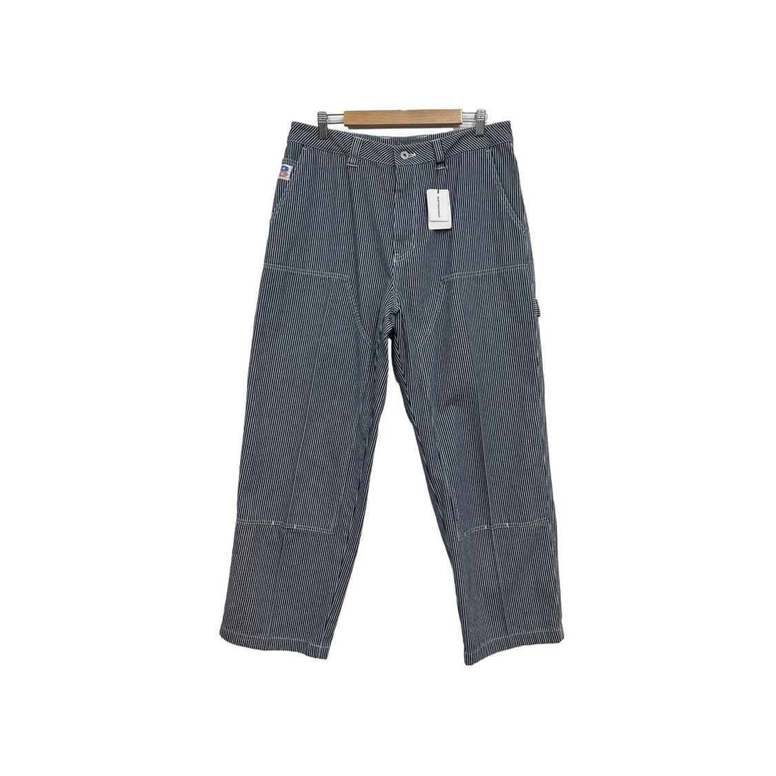 벌스데이수트 더블니 카펜터 스트라이프 워크웨어 팬츠 상품이미지1