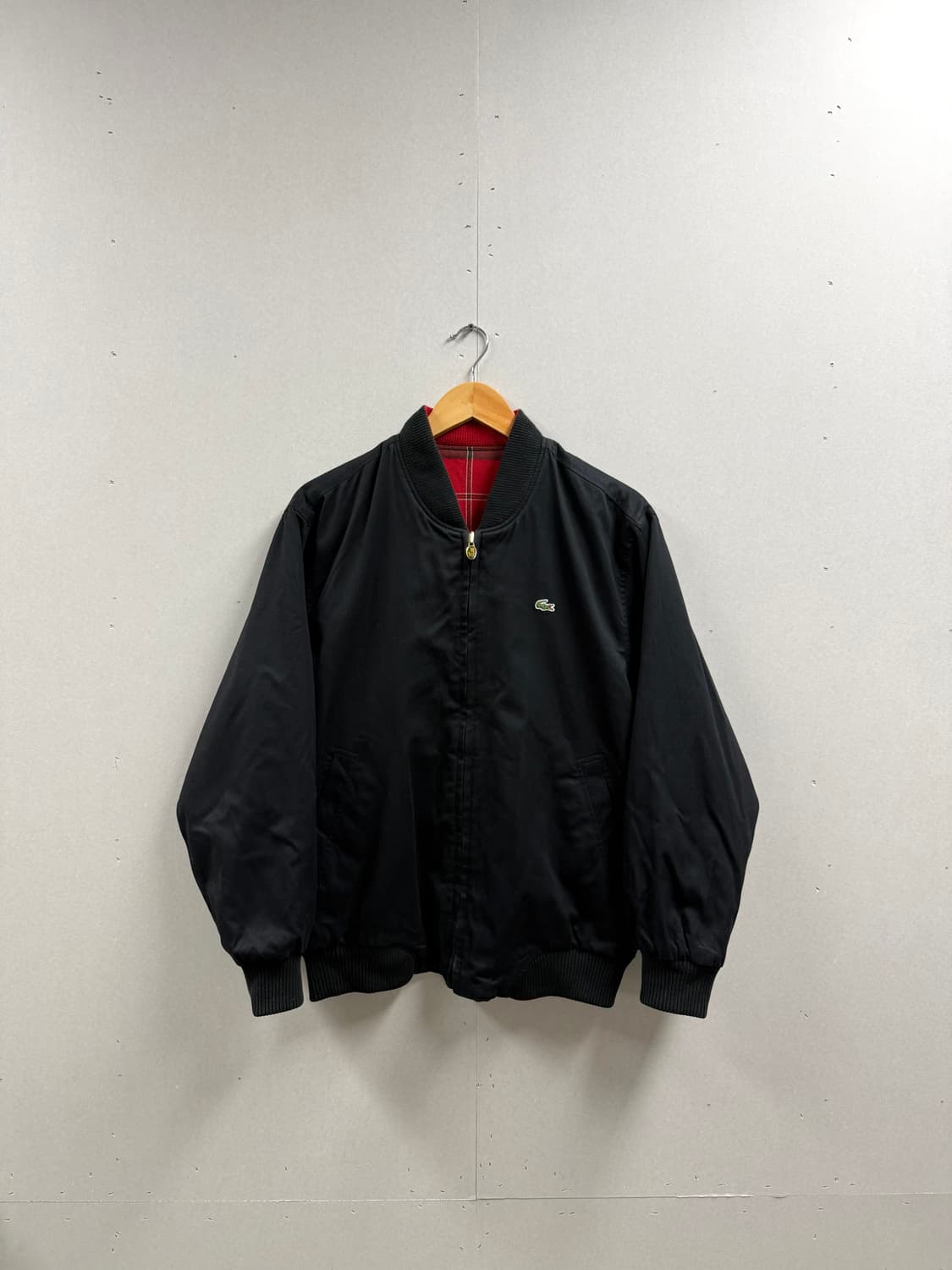 남성 95-100 / 라코스테 올드스쿨 리버시블 체크 블루종 자켓 상품이미지1