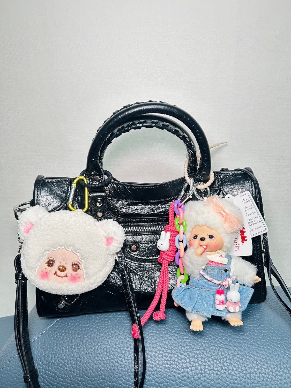 (47)정품 몬치치 프렌즈 챠무 커스텀키링🐑🧂+미피콜라보 커스텀키링 상품이미지5