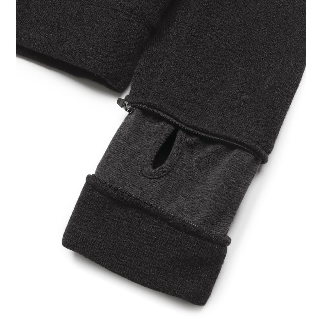 산상기어 카파스 니트집업 블랙 4 상품이미지3