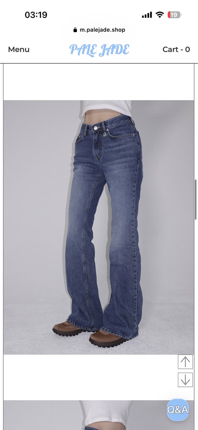 페일제이드 Midrise Bootcut Denim Jean-Blue 상품이미지3