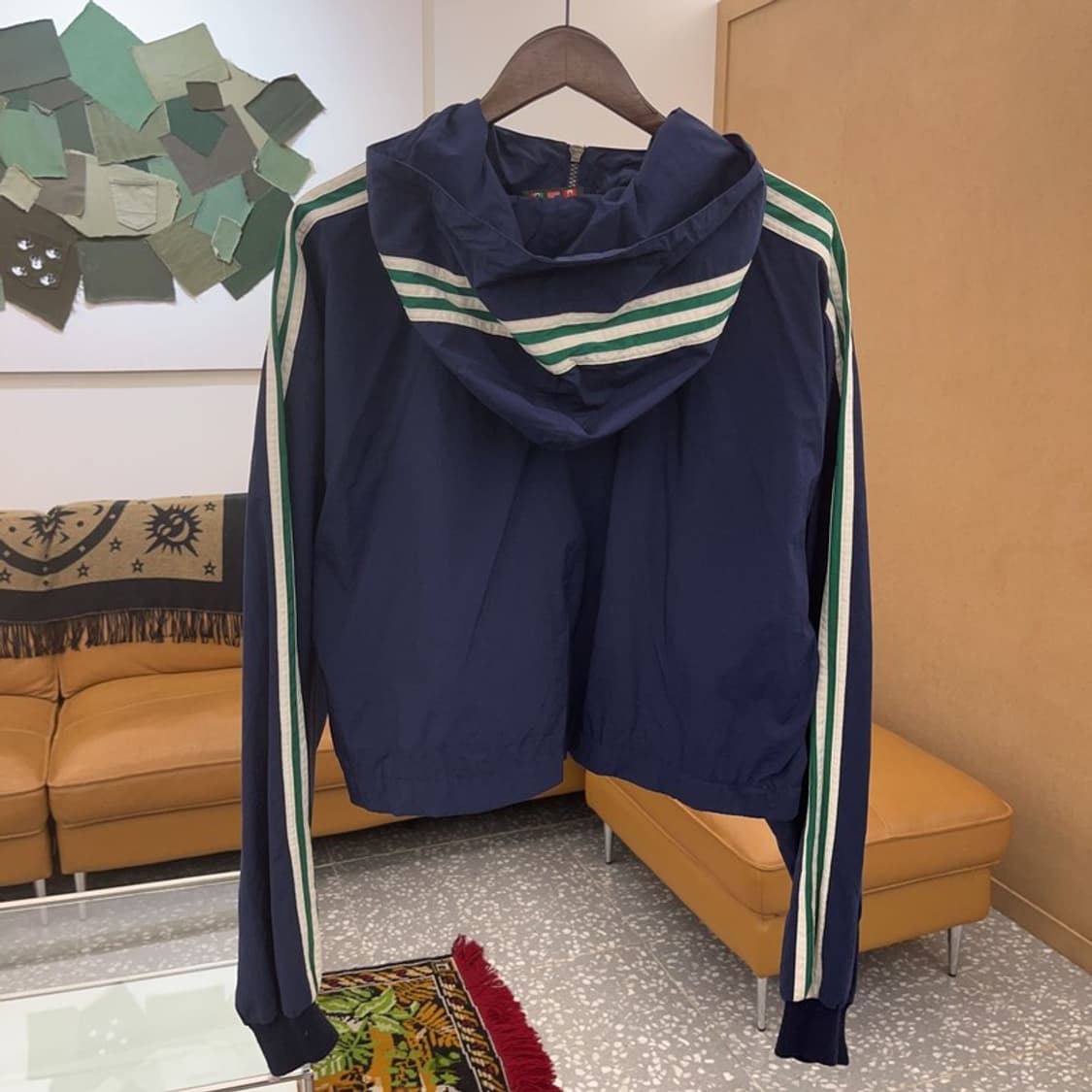 아디다스 올드스쿨 크롭 아노락 반집업 바람막이 105 C06253 상품이미지2