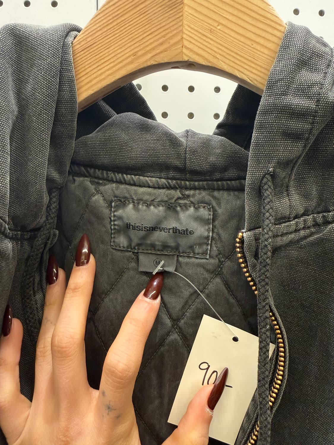 디스이즈네버댓 차콜 데님 후드자켓 U1194 상품이미지5