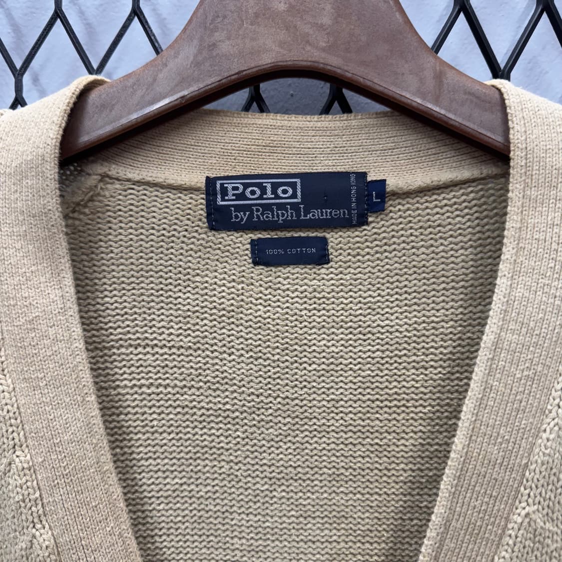 폴로 랄프로렌 니트 가디건 네이비 포니 포인트 베이지 상품이미지6