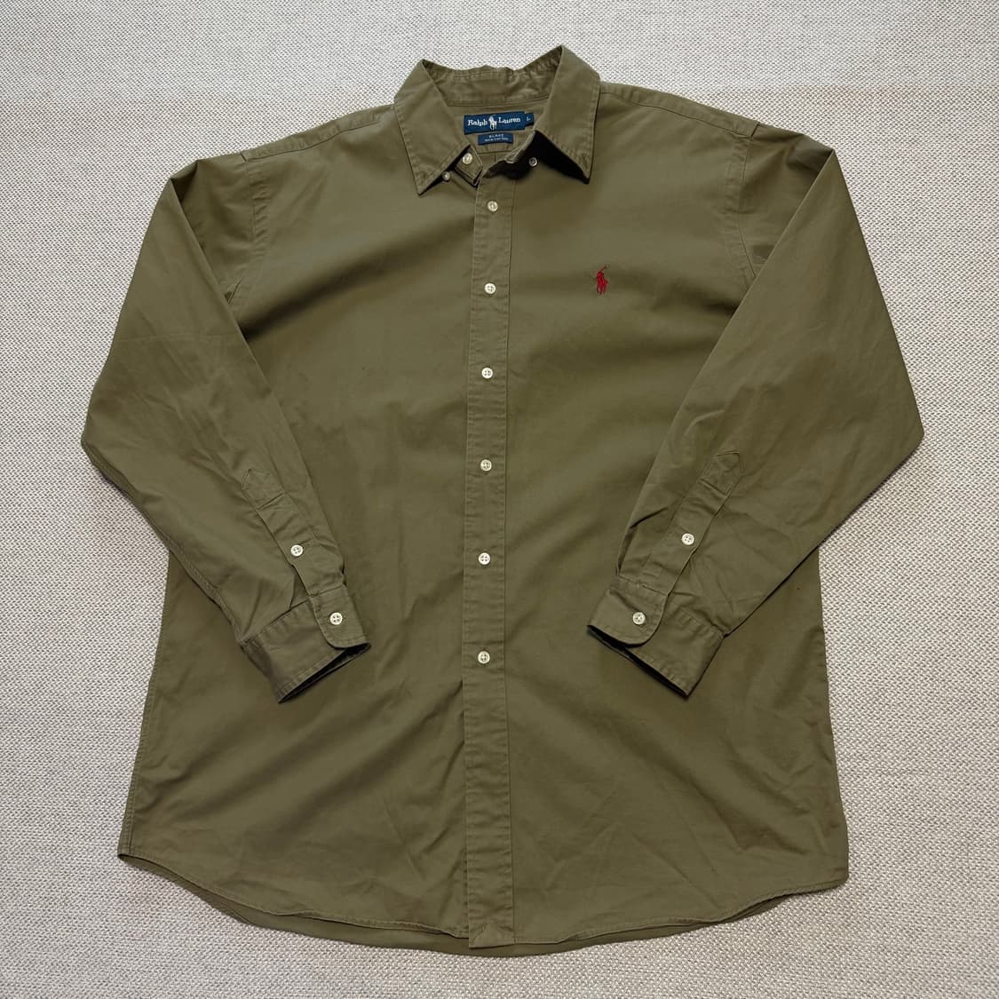 폴로 랄프로렌 카키 코튼 셔츠 상품이미지1