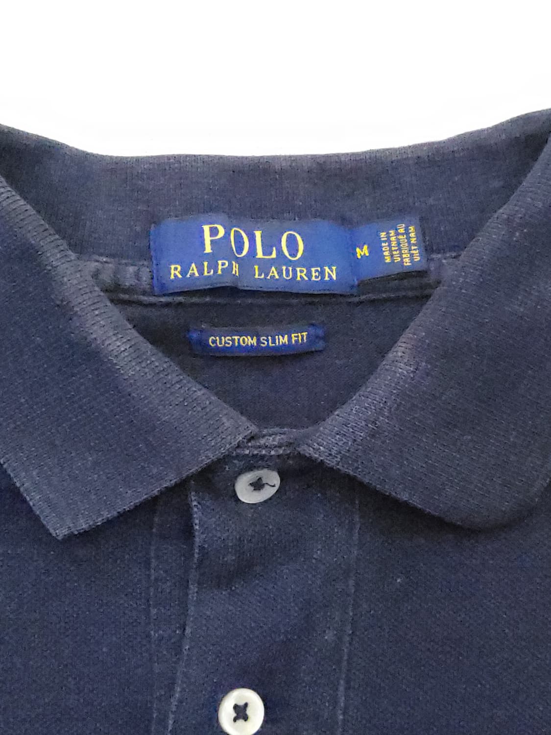폴로 랄프로렌 네이비 반팔 카라티 m 상품이미지3